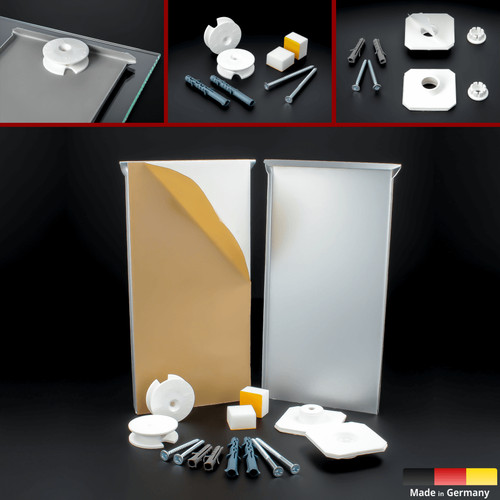 Spiegelaufhängung set 6qm - set, 1,6qm